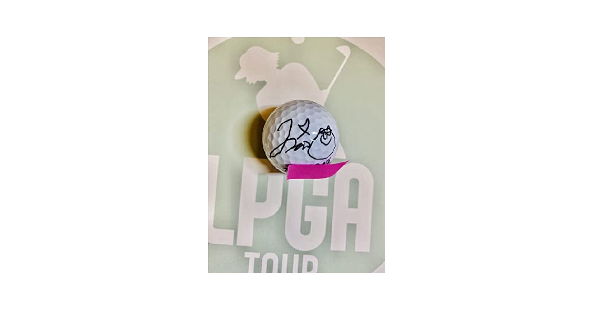 女子プロゴルフ JLPGA イボミプロ 直筆サイン入りボール 女子プロゴルフ JLPGA 皆吉愛寿香 直筆サインボール 実使用球